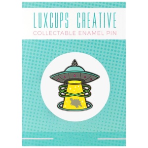 LuxCups Creative Enamel Pin Stego UFO