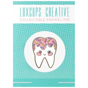LuxCups Creative Enamel Pin Sweet Tooth