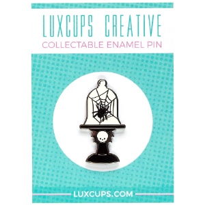 LuxCups Creative Enamel Pin Spider Cloche