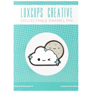 LuxCups Creative Enamel Pin Sparkle Cloud