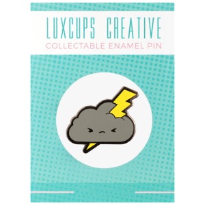 LuxCups Creative Enamel Pin Grumble Cloud
