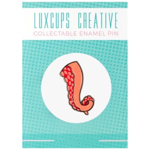 LuxCups Creative Enamel Pin Tentacle