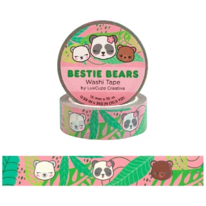 LuxCups Creative Washi Tape 15mm Bestie Bears