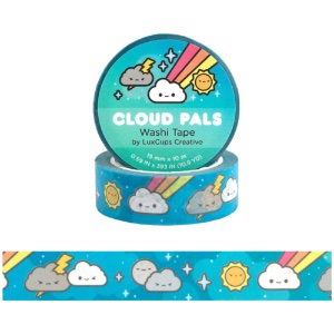 LuxCups Creative Washi Tape 15mm Cloud Pals