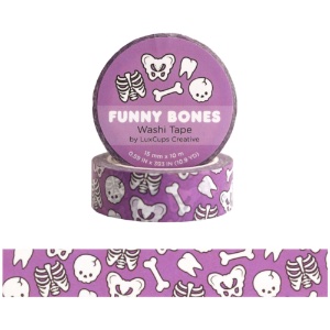 LuxCups Creative Washi Tape 15mm Funny Bones