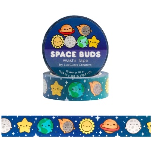 LuxCups Creative Washi Tape 15mm Space Buds
