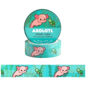 LuxCups Creative Washi Tape 15mm Axolotl