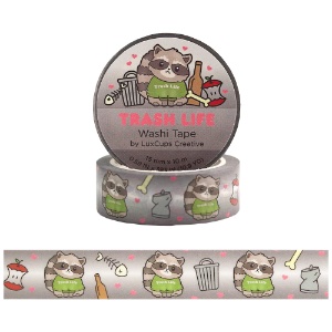 LuxCups Creative Washi Tape 15mm Trash Life