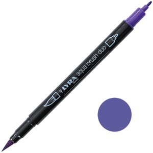 Lyra Aqua Brush Duo Marker Blue Violet