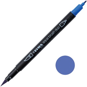 Lyra Aqua Brush Duo Marker Cobalt Blue Light