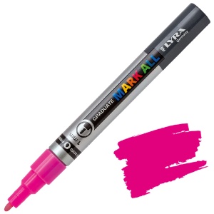 Lyra Graduate MARK ALL Paint Marker 1mm Neon Pink