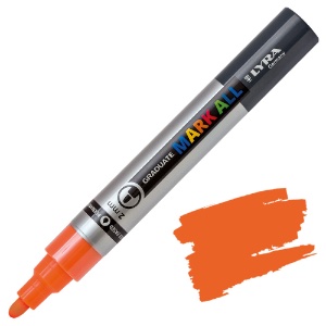 Lyra Graduate MARK ALL Paint Marker 2mm Neon Orange