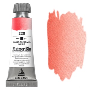 MaimeriBlu Superior Watercolour 12ml Cadmium Red Medium