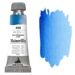 MaimeriBlu Superior Watercolour 12ml Primary Blue Cyan