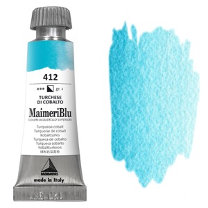 MaimeriBlu Superior Watercolour 12ml Turquoise Cobalt