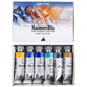 MaimeriBlu Superior Watercolour 6 x 12ml Set Arctic