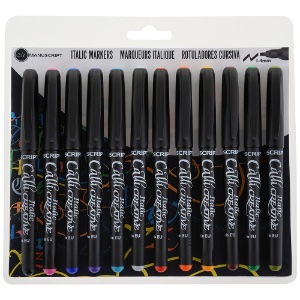Manuscript CalliCreative Italic Marker 1.4mm Chisel 12 Set Assorted