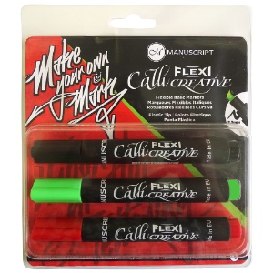 Manuscript CalliCreative Flexi Flexible Italic Marker 3 Set