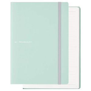 Maruman Mnemosyne A5 Lined Journal 7mm 120 Sheets 5.8"x8.3" Mint Green