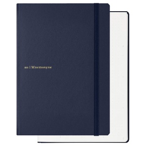 Maruman Mnemosyne A5 Dot Grid Journal 120 Sheets 5.8"x8.3" Navy