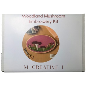 M Creative J Embroidery Kit Mushroom Trio