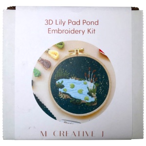 M Creative J Embroidery Kit 3D Lily Pad Pond