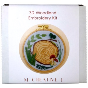 M Creative J Embroidery Kit 3D Woodland