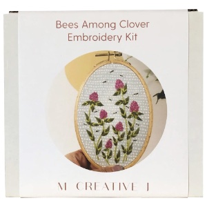 EMBROIDERY KIT BEES AMONGST CLOV