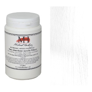 Michael Harding Non-Absorbent Acrylic Primer 1000ml Titanium White