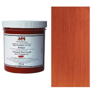 Michael Harding Non-Absorbent Acrylic Primer 500ml Pozzuoli Red