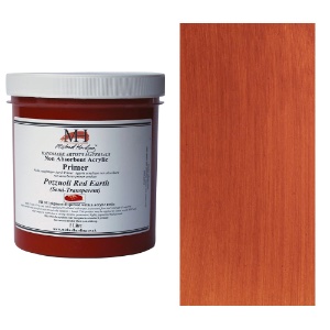 Michael Harding Non-Absorbent Acrylic Primer 1000ml Pozzuoli Red