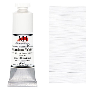 Michael Harding Artists Oil Colour 40ml Titanium White 2 (Linseed Oil)