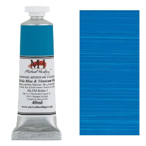 Michael Harding Artists Oil Colour 40ml Phthalo Blue & Titanium White