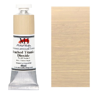 Michael Harding Artists Oil Colour 40ml Unbleached Titanium Dioxide