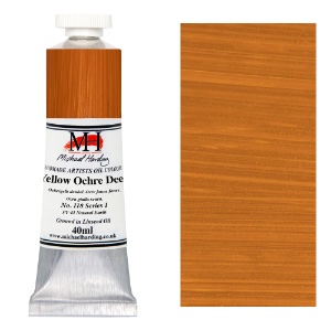 Michael Harding Artists Oil Colour 40ml Yellow Ochre Deep