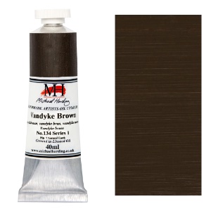 Michael Harding Artists Oil Colour 40ml Vandyke Brown