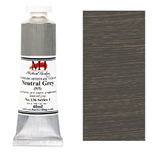 Michael Harding Artists Oil Colour 40ml Neutral Grey N5