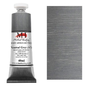 Michael Harding Artists Oil Colour 40ml Neutral Grey N7