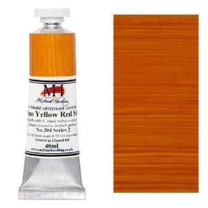 Michael Harding Artists Oil Colour 40ml Indian Yellow Red Shade