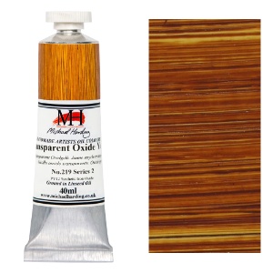 Michael Harding Artists Oil Colour 40ml Transparent Oxide Yellow