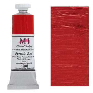 Michael Harding Artists Oil Colour 40ml Pyrrole Red