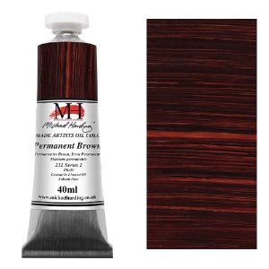 Michael Harding Artists Oil Colour 40ml Permanent Brown