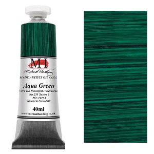 Michael Harding Artists Oil Colour 40ml Aqua Green