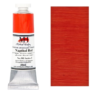 Michael Harding Artists Oil Colour 40ml Napthol Red