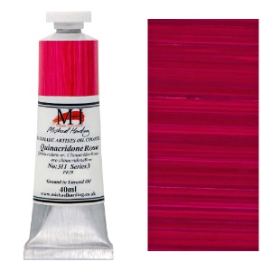 Michael Harding Artists Oil Colour 40ml Quinacridone Rose