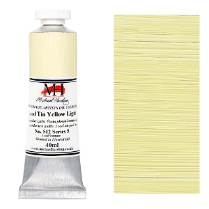 Michael Harding Artists Oil Colour 40ml Lead Tin Yellow Light