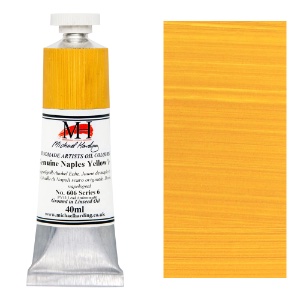 Michael Harding Artists Oil Colour 40ml Genuine Naple Yellow Dark