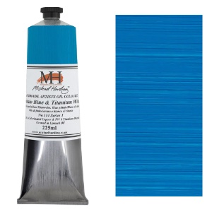 Michael Harding Artists Oil Colour 225ml Phthalo Blue & Titanium White