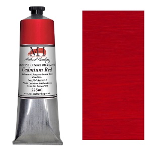 Michael Harding Artists Oil Colour 225ml Cadmium Red
