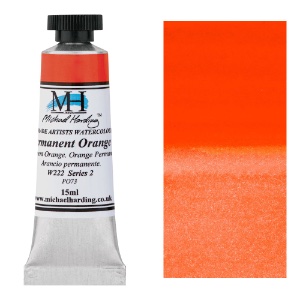 Michael Harding Artists Watercolor 15ml Permanent Orange